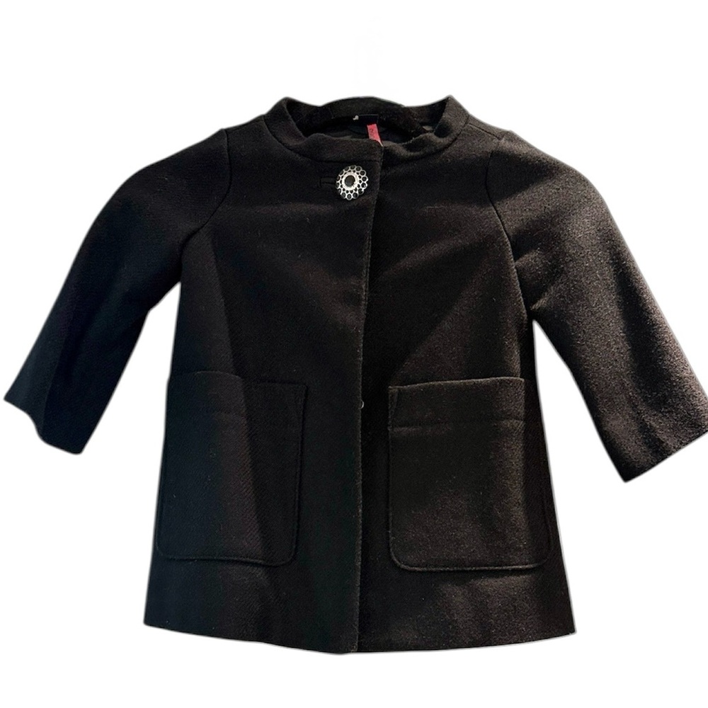 GAP Kids Wool Coat with Rhinestone Button Detail size 2 toddler